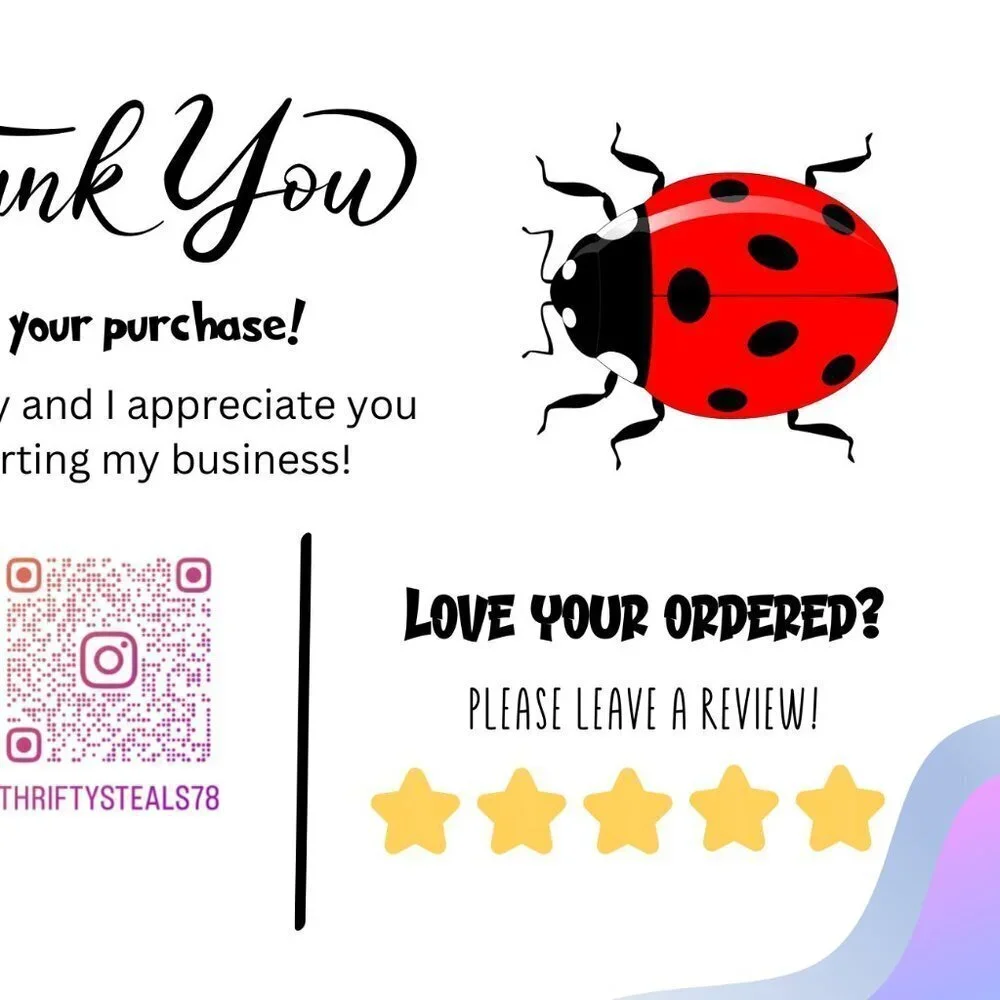 CUSTOM Made Thank You Cards 500 Count
